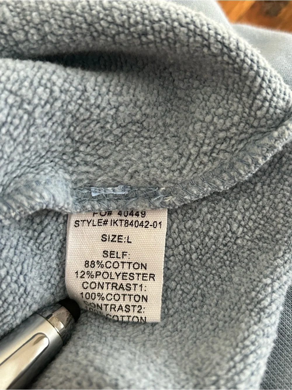 Vestique Oversize Cropped Sweatshirt Blue Size L